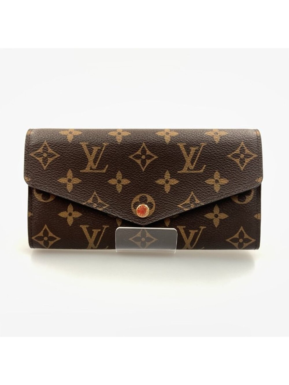 Louis Vuitton Monogram Portefeuille Sarah Bifold Wallet Brown Pink